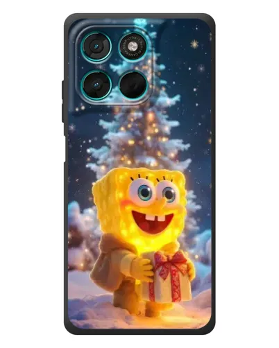 Чехол для Motorola MOTO G86 Power с картинкой «Рождественский Спанч Боб» Чехол для Motorola MOTO G86 Power с картинкой «Рождественский Спанч Боб»