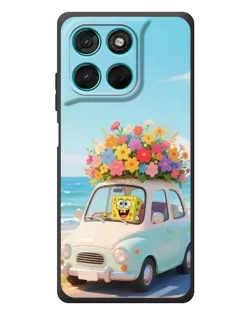 Чехол для Motorola MOTO G86 Power с картинкой «Автомобильное путешествие»