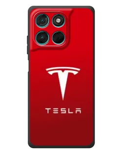 Чехол для Motorola MOTO G86 Power с картинкой «Tesla Red Classic»
