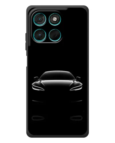 Чехол для Motorola MOTO G86 Power с картинкой «Силуэт Tesla Night»