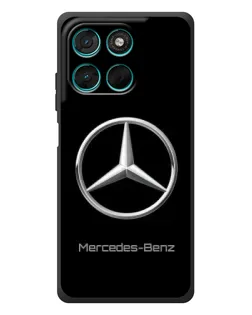 Чехол для Motorola MOTO G86 Power с картинкой «Mercedes Silver Logo»