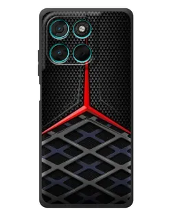 Чехол для Motorola MOTO G86 Power с картинкой «Mercedes Carbon Grid»