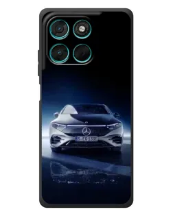 Чехол для Motorola MOTO G86 Power с картинкой «Ночной Mercedes EQ»