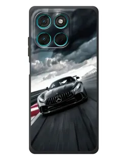 Чехол для Motorola MOTO G86 Power с картинкой «Гоночный Mercedes AMG»