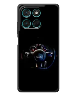 Чехол для Motorola MOTO G86 Power с картинкой «Салон Audi — руль» Чехол для Motorola MOTO G86 Power с картинкой «Салон Audi — руль»