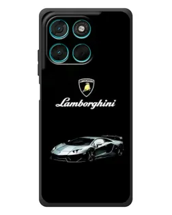 Чехол для Motorola MOTO G86 Power с картинкой «Логотип Lamborghini классика»
