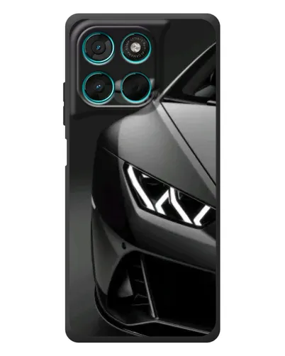 Чехол для Motorola MOTO G86 Power с картинкой «Lamborghini фары детализация»