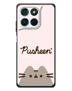 Чехол для Motorola MOTO G86 Power с картинкой «Pusheen логотип»