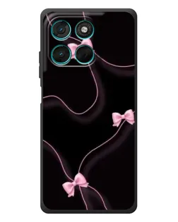 Чехол для Motorola MOTO G86 Power с картинкой «Розовые ленты»