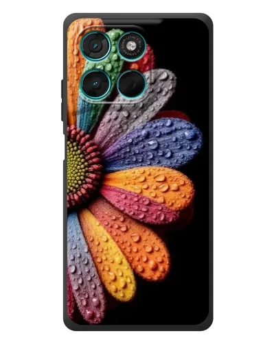Чехол для Motorola MOTO G86 Power с картинкой «Радужный цветок» Чехол для Motorola MOTO G86 Power с картинкой «Радужный цветок»