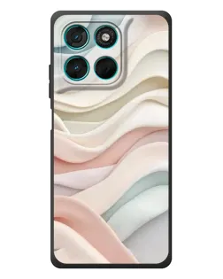 Чехол для Motorola MOTO G86 Power с картинкой «Пастельные нежные волны»