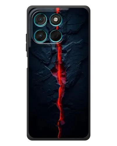 Чехол для Motorola MOTO G86 Power с картинкой «Kрасная лавовая трещина» Чехол для Motorola MOTO G86 Power с картинкой «Kрасная лавовая трещина»