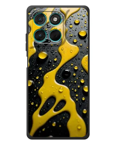 Чехол для Motorola MOTO G86 Power с картинкой «Жидкое желтое золото» Чехол для Motorola MOTO G86 Power с картинкой «Жидкое желтое золото»