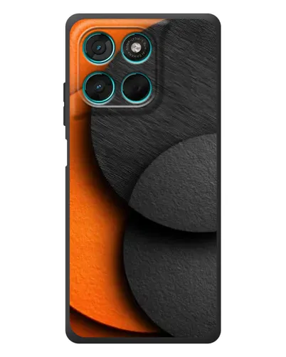 Чехол для Motorola MOTO G86 Power с картинкой «Геометрия оранжевых кругов» Чехол для Motorola MOTO G86 Power с картинкой «Геометрия оранжевых кругов»