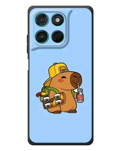 Чехол для Motorola MOTO G86 Power с картинкой «Капибара на скейте» Чехол для Motorola MOTO G86 Power с картинкой «Капибара на скейте»