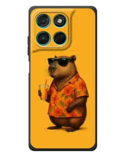 Чохол для Motorola MOTO G86 Power з картинкою «Капібара на відпочинку»