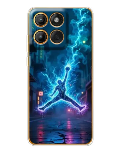 Чехол для Motorola MOTO G86 с картинкой «Jordan Gold Jumpman» Чехол для Motorola MOTO G86 с картинкой «Jordan Gold Jumpman»