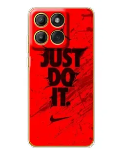 Чехол для Motorola MOTO G86 с картинкой «Nike Just Do It»