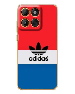 Чехол для Motorola MOTO G86 с картинкой «Ретро блоки Adidas»