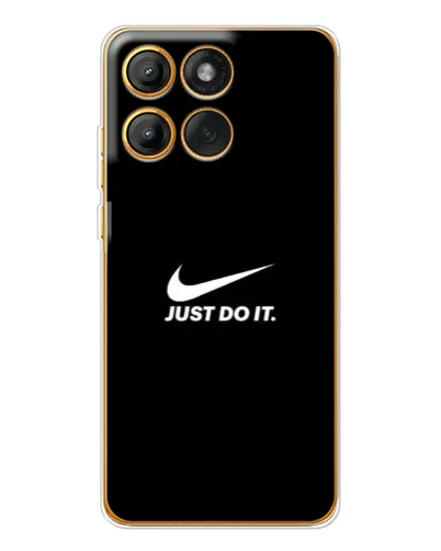 Чехол для Motorola MOTO G86 с картинкой «Минимализм от Nike»