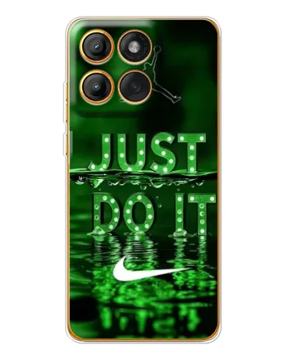 Чехол для Motorola MOTO G86 с картинкой «Зеленый неоновый Nike»