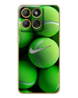 Чехол для Motorola MOTO G86 с картинкой «Теннисные мячи Найк»
