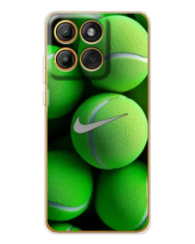 Чехол для Motorola MOTO G86 с картинкой «Теннисные мячи Найк»