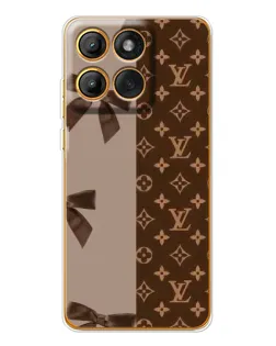 Чехол для Motorola MOTO G86 с картинкой «Louis Vuitton — банты»