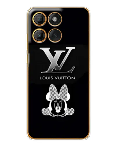 Чехол для Motorola MOTO G86 с картинкой «LV и Минни Маус»