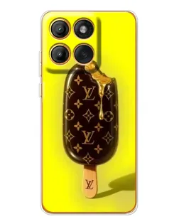 Чехол для Motorola MOTO G86 с картинкой «Мороженое от LV»