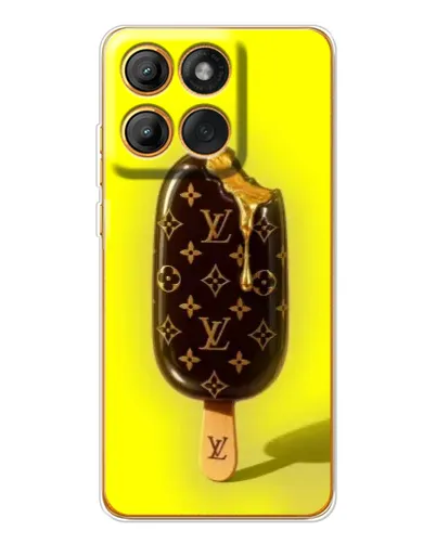 Чехол для Motorola MOTO G86 с картинкой «Мороженое от LV»