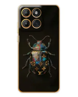 Чехол для Motorola MOTO G86 с картинкой «LV — мраморный принт»