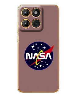 Чехол для Motorola MOTO G86 с картинкой «NASA — ретро космос» Чехол для Motorola MOTO G86 с картинкой «NASA — ретро космос»