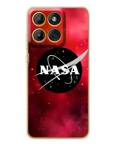 Чехол для Motorola MOTO G86 с картинкой «NASA — красная туманность»