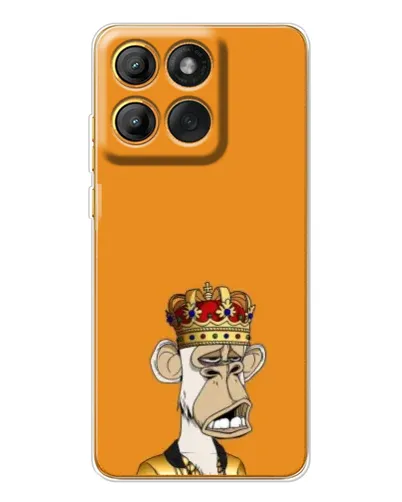 Чехол для Motorola MOTO G86 с картинкой «Золотая обезьяна Bored Ape»