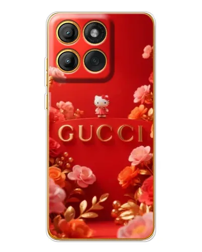 Чехол для Motorola MOTO G86 с картинкой «Gucci — золотой сад»