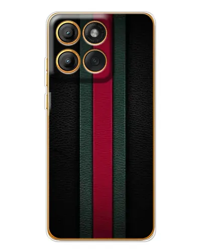 Чехол для Motorola MOTO G86 с картинкой «Gucci — неоновая линия»