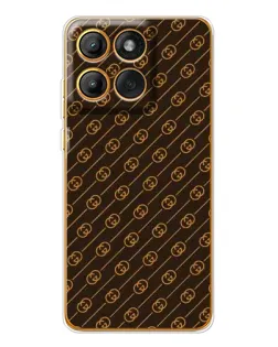 Чохол для Motorola MOTO G86 з картинкою «Gucci — золоті діагоналі» Чохол для Motorola MOTO G86 з картинкою «Gucci — золоті діагоналі»