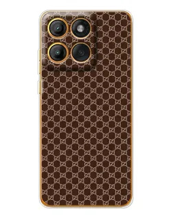 Чохол для Motorola MOTO G86 з картинкою «Gucci — шоколадна сітка» Чохол для Motorola MOTO G86 з картинкою «Gucci — шоколадна сітка»
