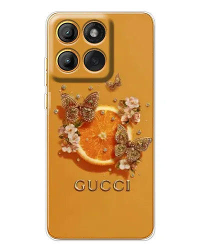 Чохол для Motorola MOTO G86 з картинкою «Gucci — золоті метелики» Чохол для Motorola MOTO G86 з картинкою «Gucci — золоті метелики»