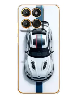 Чехол для Motorola MOTO G86 с картинкой «Вид сверху — BMW M»