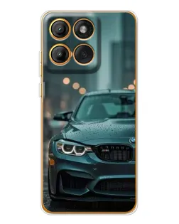 Чехол для Motorola MOTO G86 с картинкой «BMW в огнях города»