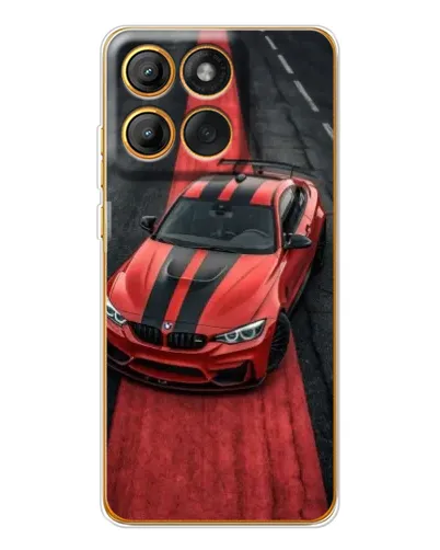 Чехол для Motorola MOTO G86 с картинкой «BMW на красной дорожке» Чехол для Motorola MOTO G86 с картинкой «BMW на красной дорожке»