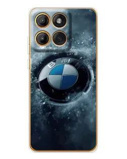 Чехол для Motorola MOTO G86 с картинкой «Логотип BMW — лед» Чехол для Motorola MOTO G86 с картинкой «Логотип BMW — лед»