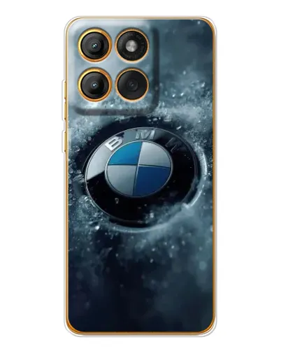 Чохол для Motorola MOTO G86 з картинкою «Логотип BMW — лід» Чохол для Motorola MOTO G86 з картинкою «Логотип BMW — лід»