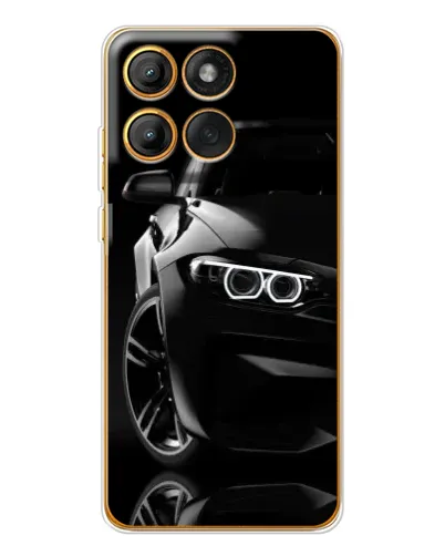 Чохол для Motorola MOTO G86 з картинкою «Чорна BMW — профіль» Чохол для Motorola MOTO G86 з картинкою «Чорна BMW — профіль»