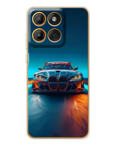 Чохол для Motorola MOTO G86 з картинкою «BMW — вогні неону» Чохол для Motorola MOTO G86 з картинкою «BMW — вогні неону»