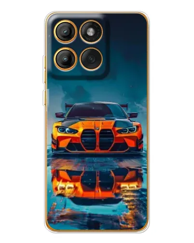 Чехол для Motorola MOTO G86 с картинкой «BMW — золотая эмблема» Чехол для Motorola MOTO G86 с картинкой «BMW — золотая эмблема»