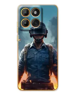 Чехол для Motorola MOTO G86 с картинкой «PUBG — реалистичный герой»
