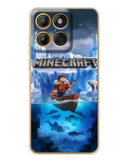 Чехол для Motorola MOTO G86 с картинкой «Minecraft ледяной мир» Чехол для Motorola MOTO G86 с картинкой «Minecraft ледяной мир»